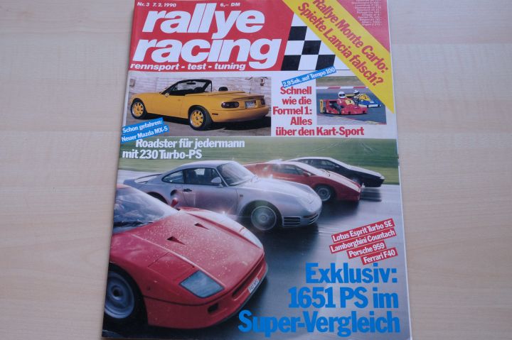 Deckblatt Rallye Racing (03/1990)